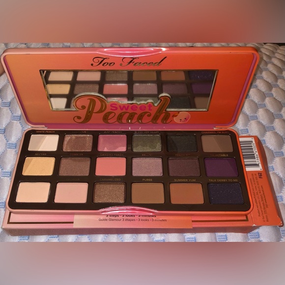 Too Faced Sweet Peach Eye Shadow Palette. Bright, Summer, Floral, Fresh, Colours - Picture 6 of 8